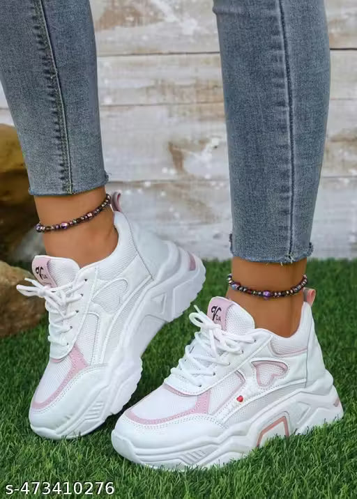 latest women pink love shoes TRENDOVERSE