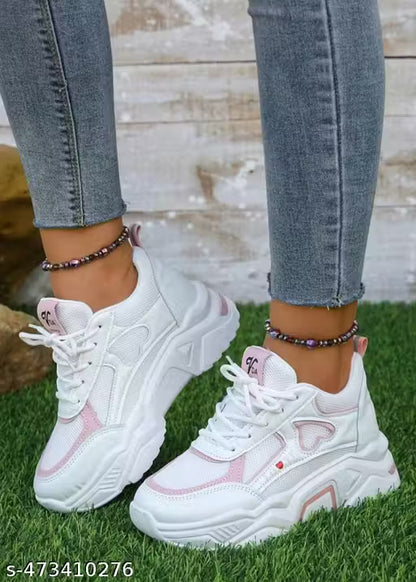 latest women pink love shoes TRENDOVERSE