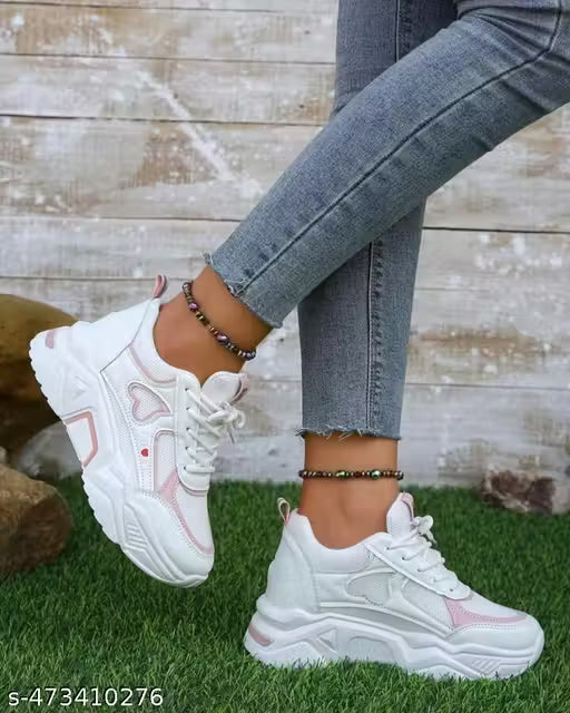 latest women pink love shoes TRENDOVERSE